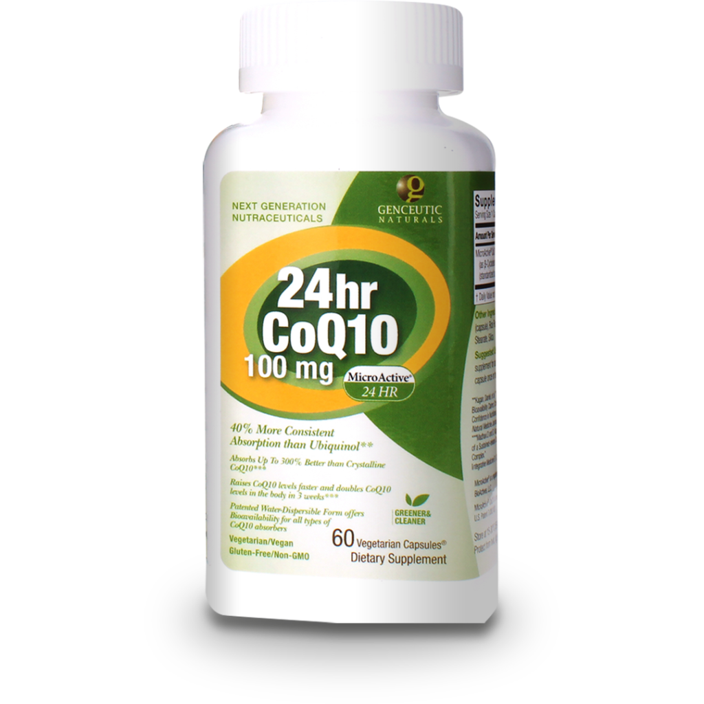 24 Hour CoQ10 24 Hour Microactive Cardiovascular Support.
