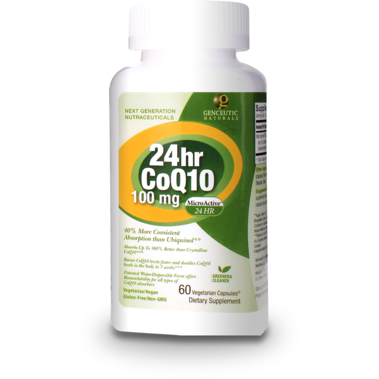 24 Hour CoQ10 24 Hour Microactive Cardiovascular Support.