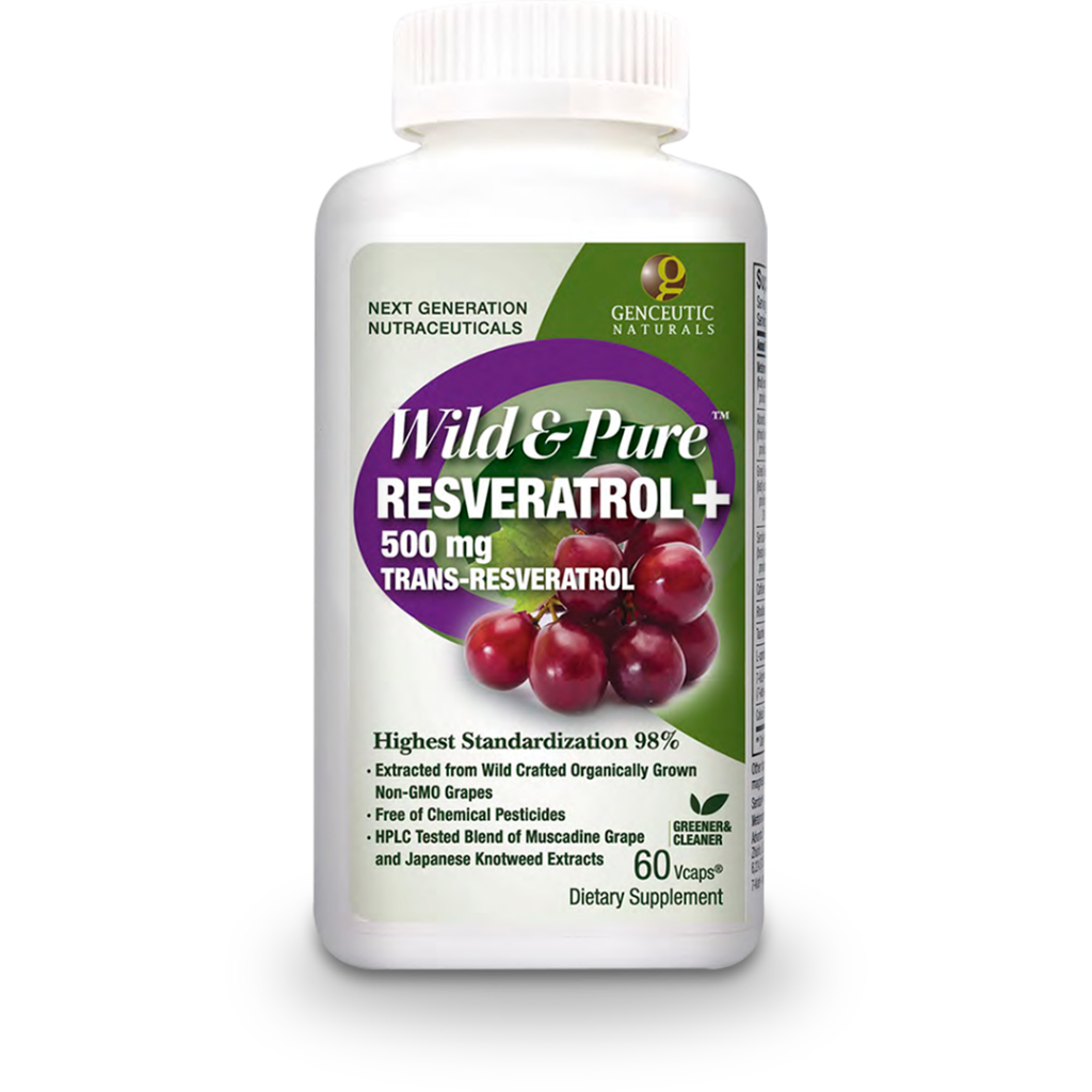 Genceutic's Wild & Pure Resveratrol Powerful antioxidants
